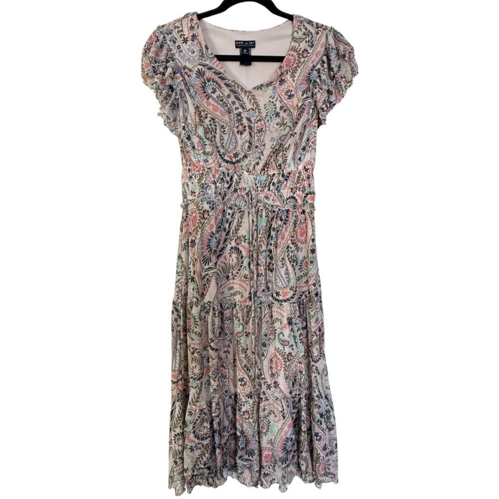 KATE and LILY floral print dress Women's size 4P